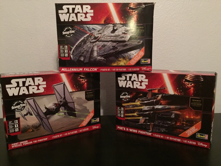 Star Wars: The Force Awakens SnapTite Build and Play Kits from Revell
