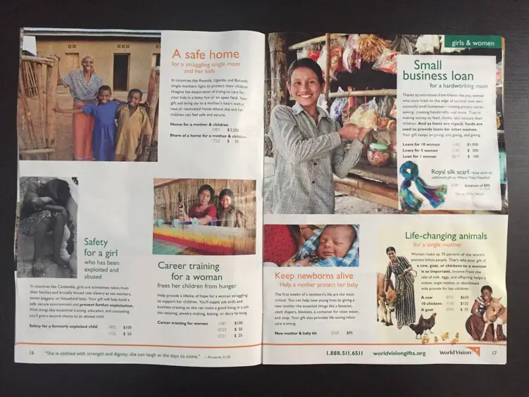 World Vision Gift Catalog