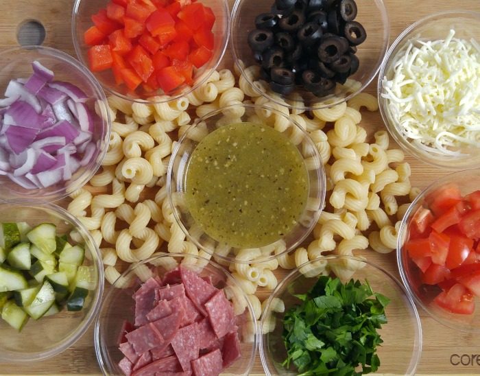 Manhattan Deli Pasta Salad Ingredients - Wish-Bone E.V.O.O.