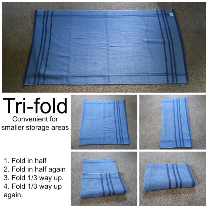 Tri-fold towel