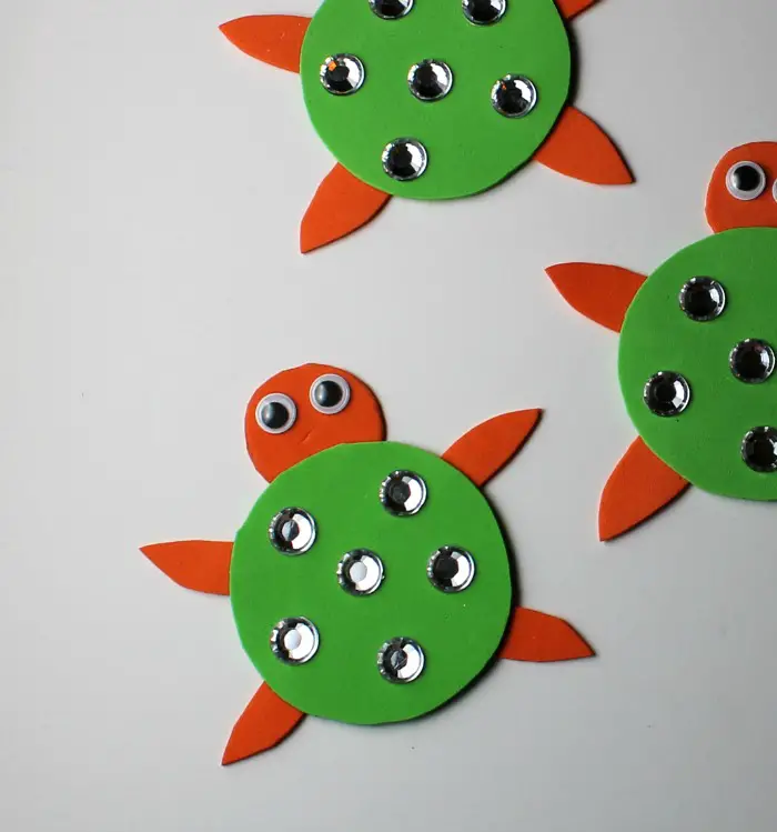 Turtle Magnet Preschool Craft