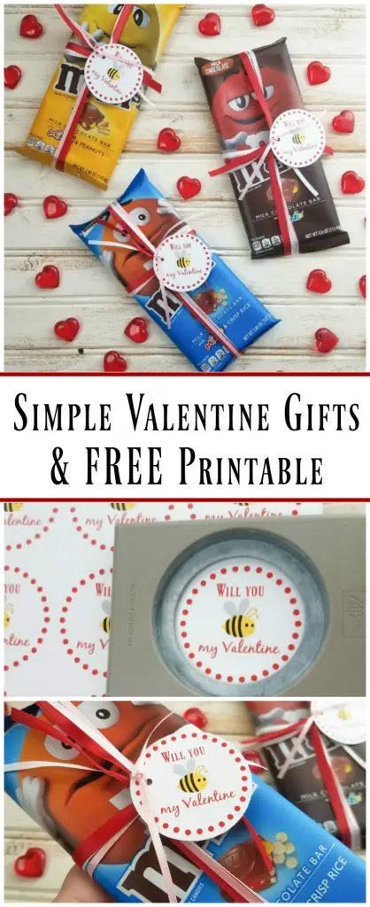 Simple Valentine Gifts for Friends & FREE Printable