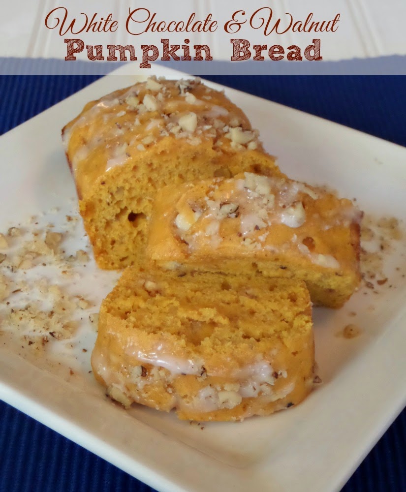 White Chocolate & Walnut Pumpkin Bread