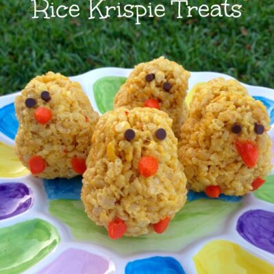 Easter Chick Rice Krispie Treats
