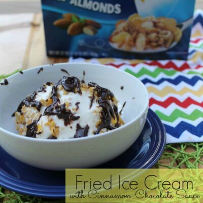 Fried Ice Cream with Honey Bunches of Oats