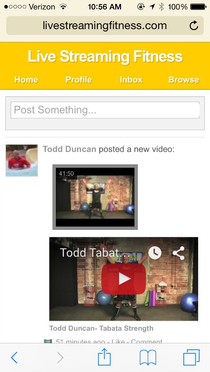 Live Streaming Fitness