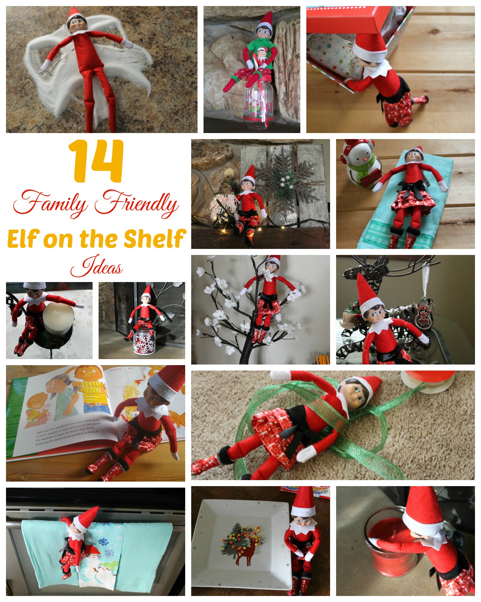 14 Family Friendly Elf on the Shelf Ideas - Outnumbered 3 to 1