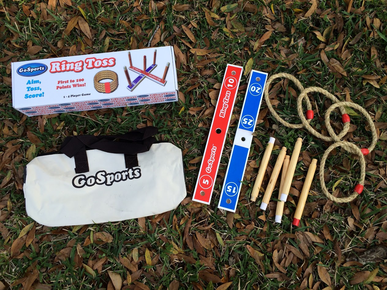 GoSports Premium Wooden Ring Toss Game
