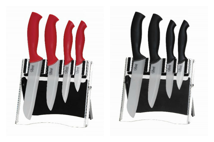 Good Cooking 5-Piece Ceramic Knife Block