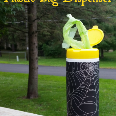DIY Halloween Plastic Bag Dispenser