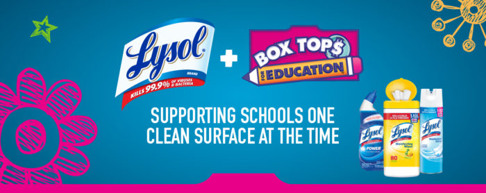 Lysol and Box Tops