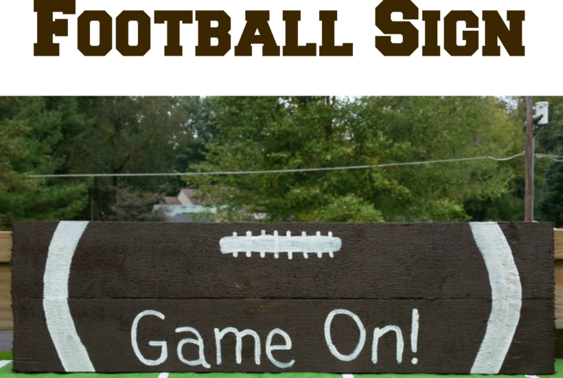 DIY Pallet Football Sign