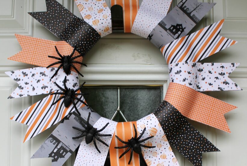 Halloween Paper Wreath