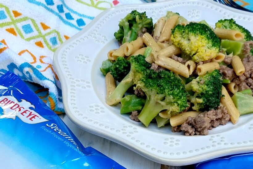 Easy Cheesy Veggie and Meat Skillet