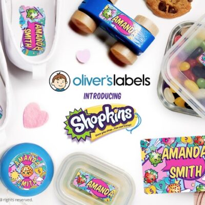 Back to School Shopkins Labels From Oliver's Labels + Coupon Code