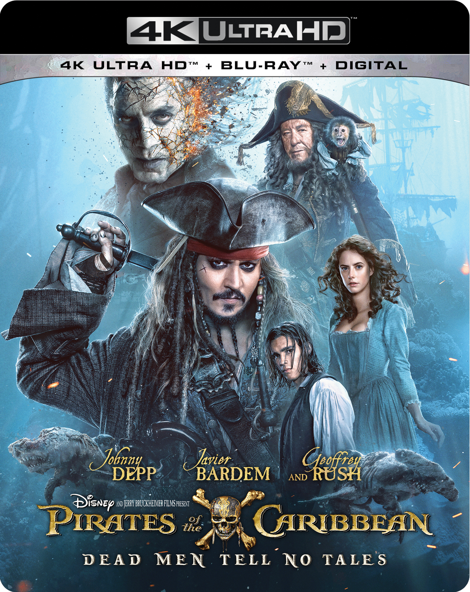 Pirates of the Caribbean Dead Men Tell No Tales on Digital in HD & 4K Ultra HD TODAY