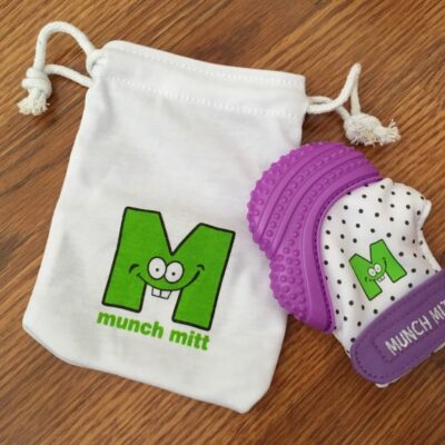 Munch Mitt is the Teething Toy That Attaches Right to Baby's Hand!