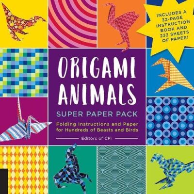 Origami Animals Super Paper Pack by Editors of CPi Folding Instructions and Paper for Hundreds of Beasts and Birds--Includes a 32-page instruction book and 232 sheets of paper!