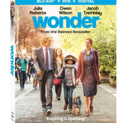 The incredibly moving and heartfelt family film, Wonder, heads to Digital January 30 and 4K Ultra HD Combo Pack (plus Blu-ray and Digital), Blu-ray Combo Pack (plus DVD and Digital), DVD, and On Demand February 13 from Lionsgate.