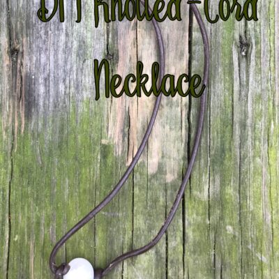 DIY Knotted-Cord Necklace
