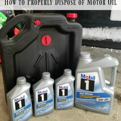 How to Properly Dispose of Motor Oil