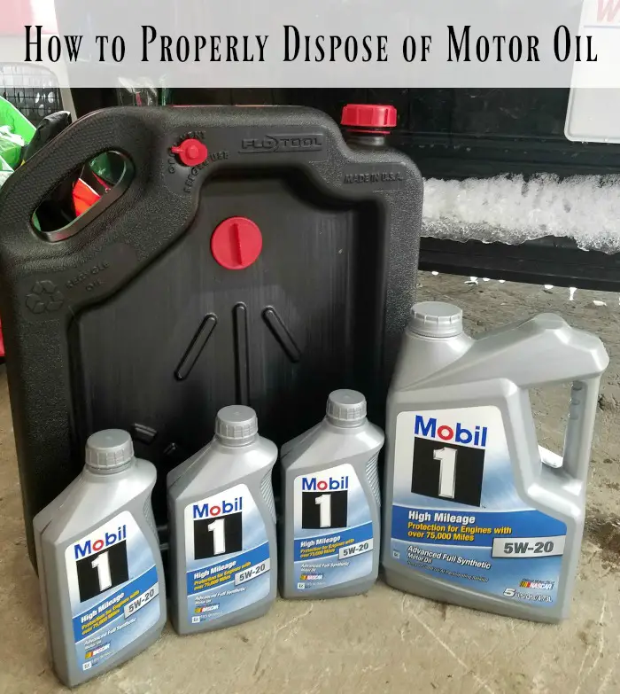 How to Properly Dispose of Motor Oil