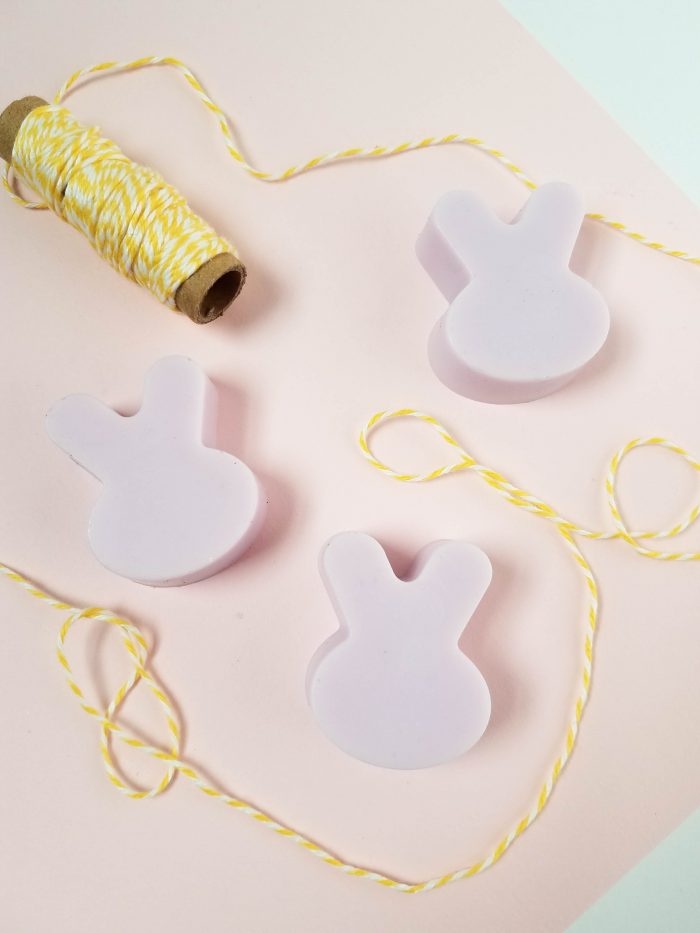 Simple Homemade Bunny Soaps