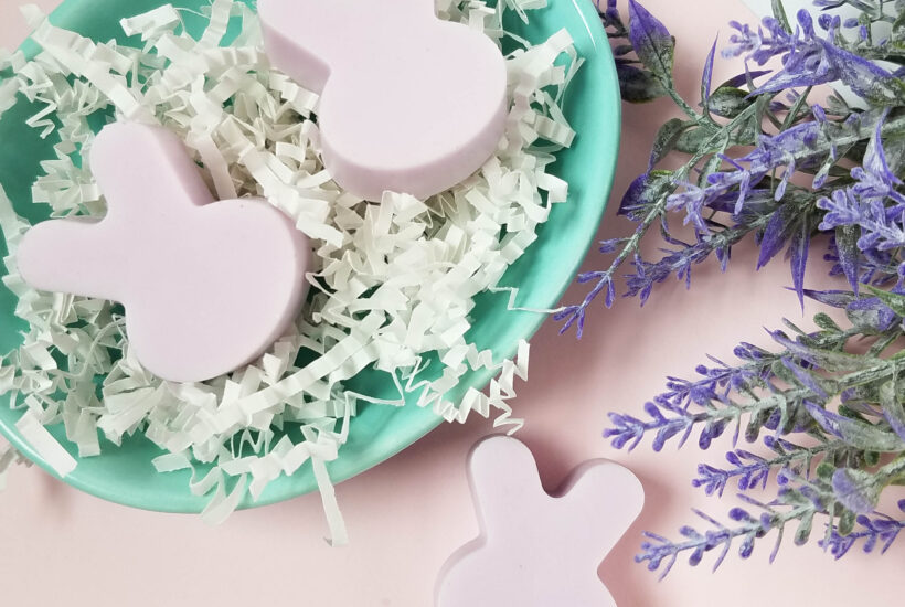 Simple Homemade Bunny Soaps