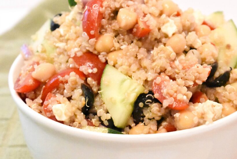 Mediterranean Quinoa Salad with Feta and Olives