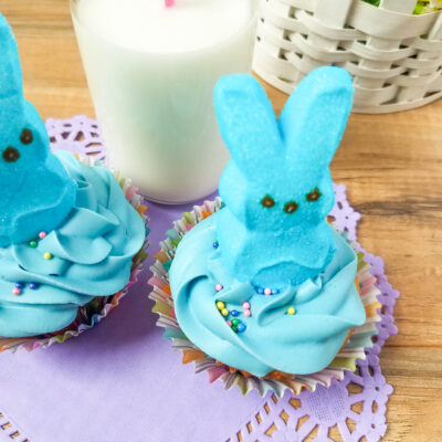 Easy Peeps Bunny Cupcakes