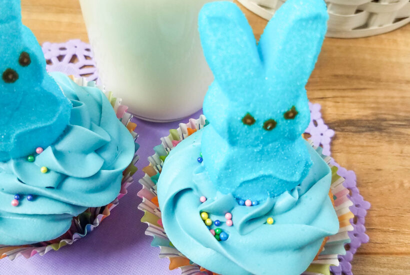 Easy Peeps Bunny Cupcakes