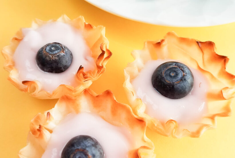 Blueberry Yogurt Tartlets