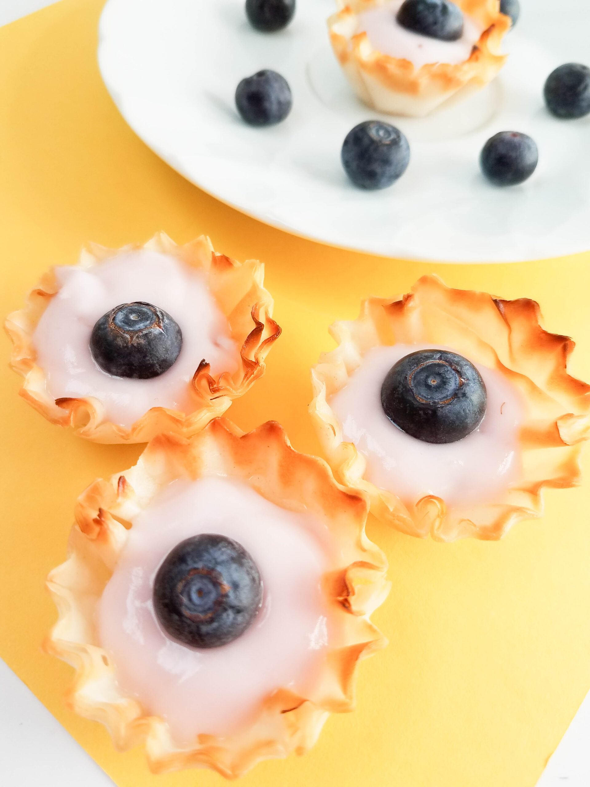 Blueberry Yogurt Tartlets