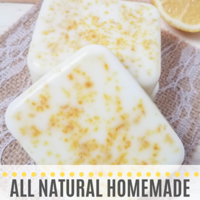 Homemade All Natural Lemon Soap