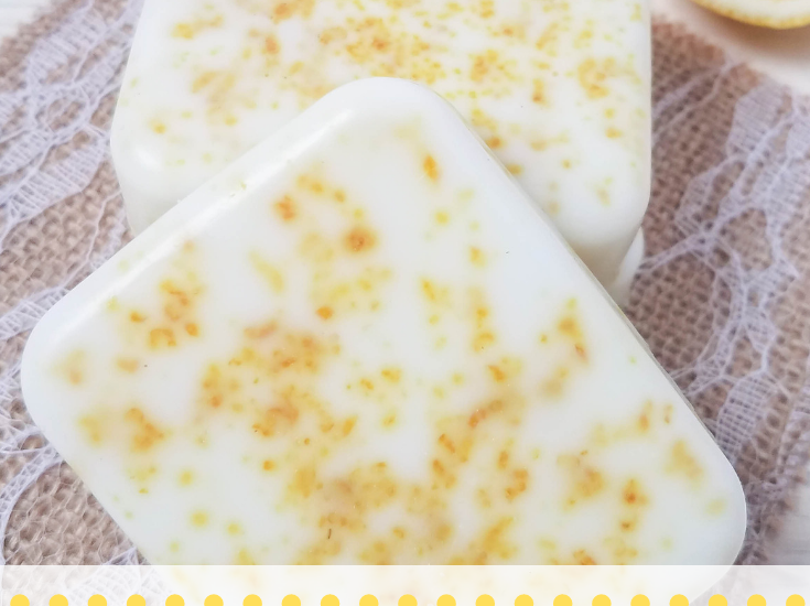 Homemade All Natural Lemon Soap