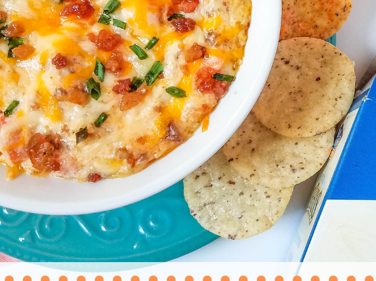 baked fiesta bacon cheese dip