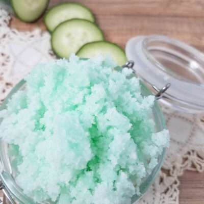 Minty Cucumber Sugar Scrub