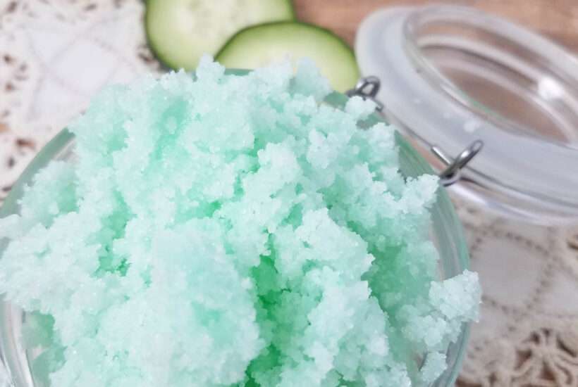 Minty Cucumber Sugar Scrub