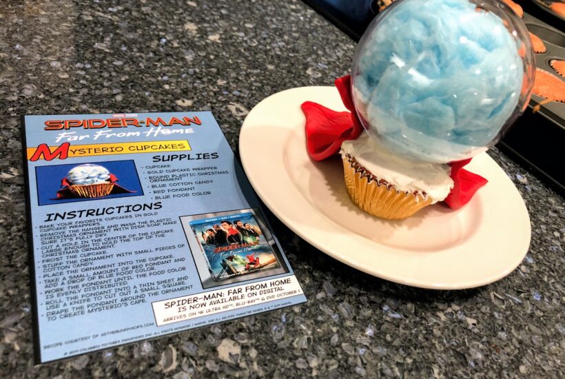 Make Your Own Mysterio Cupcakes + Spider-Man: Far From Home Prize Pack Giveaway