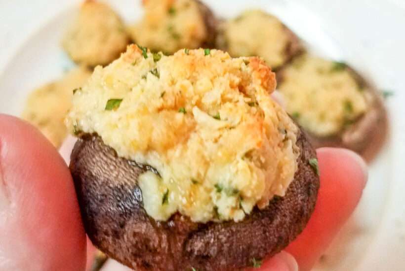 Garlic Parmesan Stuffed Mushrooms