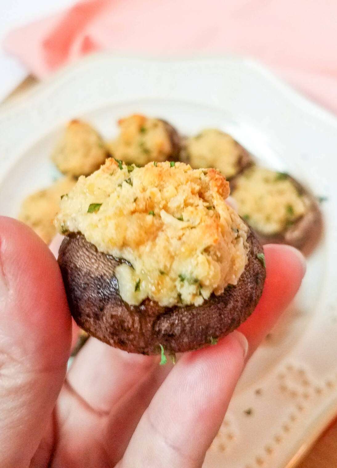 Garlic Parmesan Stuffed Mushrooms
