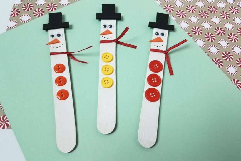 easy snowman magnets