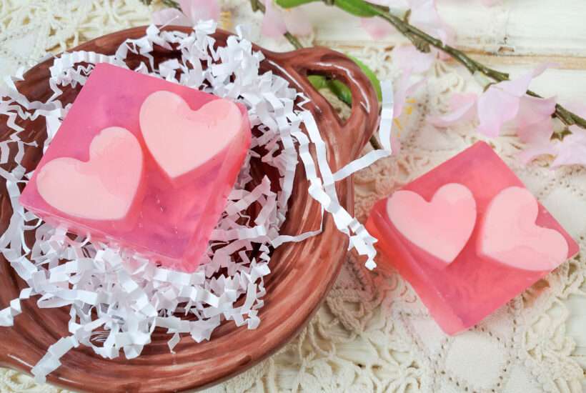 Heart Homemade Soap Without Lye