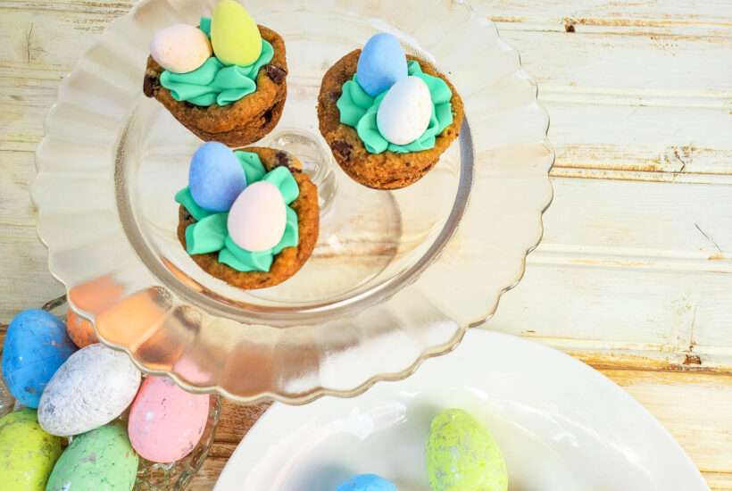 cookie cups with robin eggs