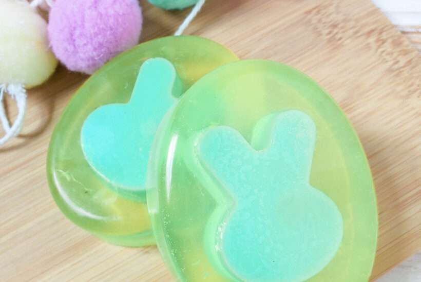 Lilac Scented Layered Bunny Soap