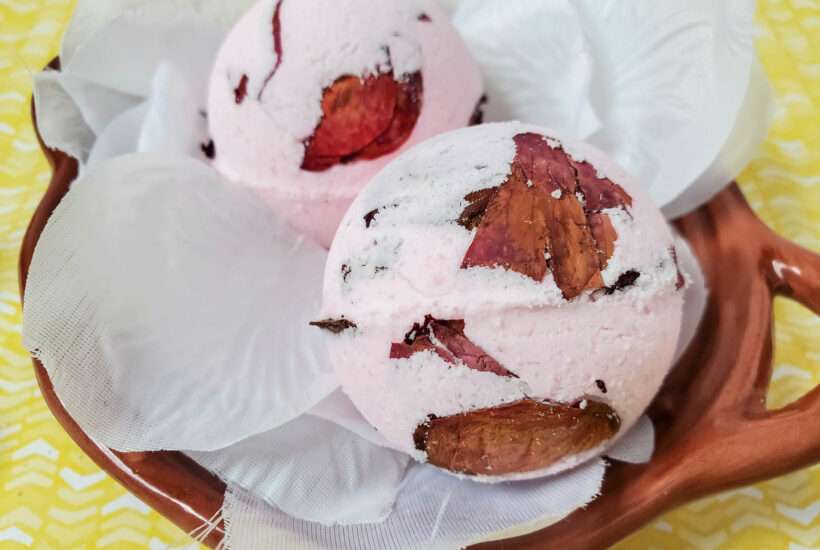 Rose Petal Bath Bombs