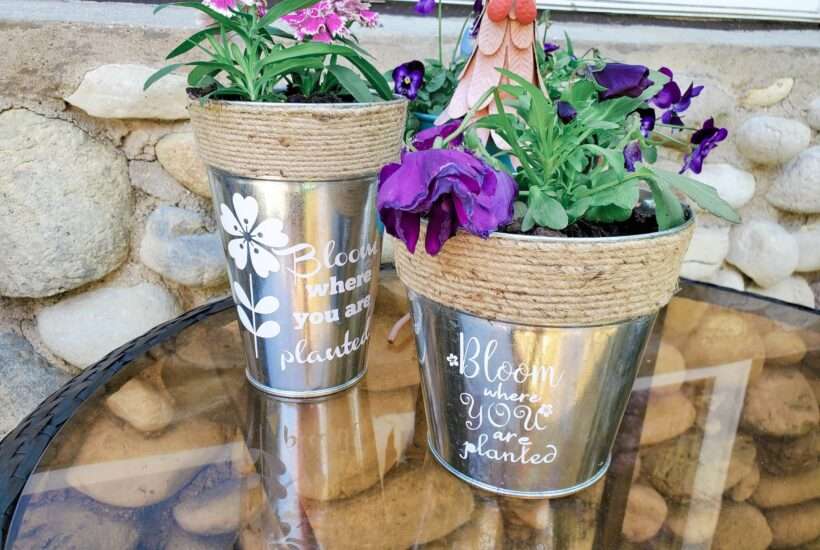 Cricut DIY Flower Pots