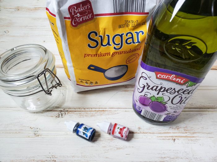 supplies to make sugar scrub