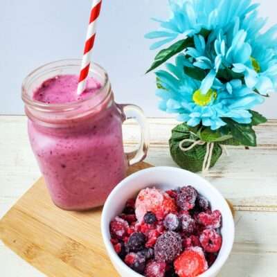 Berry Vanilla Protein Smoothie