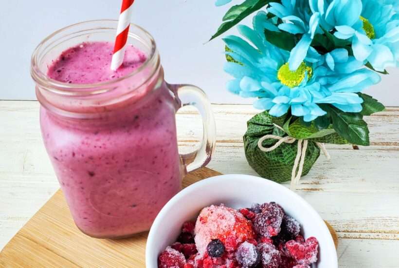 Berry Vanilla Protein Smoothie